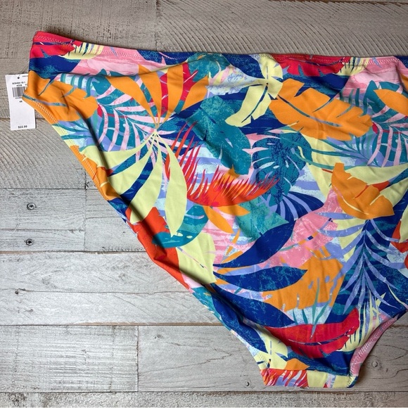 Floral Bikini Bottom Blue Red Yellow Pink Old Navy Woman's Size 4X NWT! - Picture 7 of 16